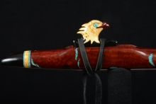 Manzanita Burl Native American Flute, Minor, Mid G-4, #F38H